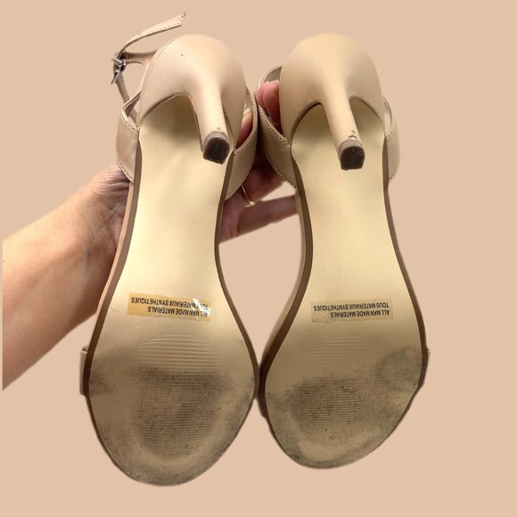 Abound - Nude - Ankle Strap Stiletto 4in Heel Sandals - Picture 4 of 5